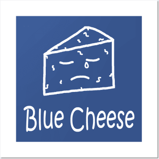 Blue Cheese White Pocket Posters and Art